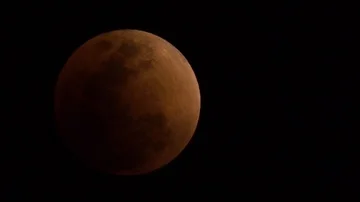 Lunar eclipse,Blue Blood Moon Eclipse in 2018. Stock Footage 85626908