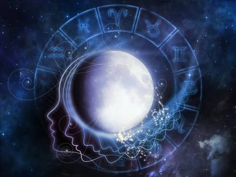 Lunar Fall Stock Illustration