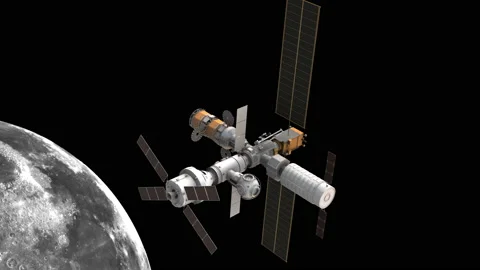 Lunar Gateway 库存影片 163989456