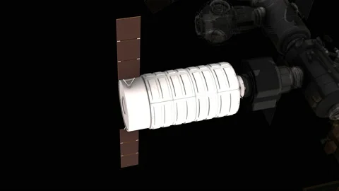 Lunar Gateway - Logistics vehicle 库存影片 164330077