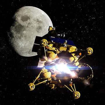 Lunar lander Stock Illustration