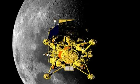Lunar lander Stock Illustration