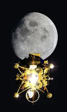 Lunar lander Stock Illustration