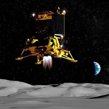 Lunar lander Stock Illustration