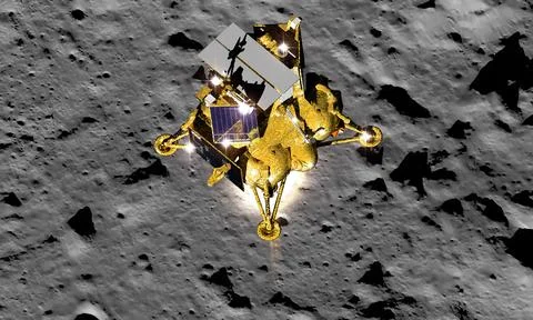Lunar lander Stock Illustration