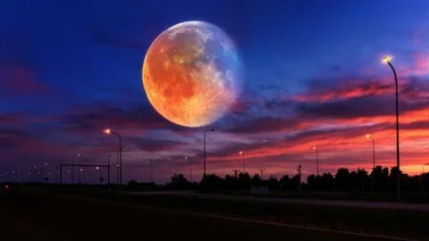 Lunar landscape Stock Photos