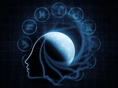 Lunar Magnetism Stockillustratie