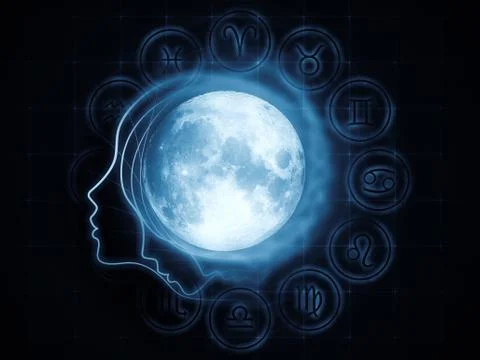 Lunar Magnetism Stock Illustration