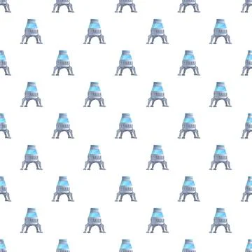 Lunar module space engineering repeating pattern background Stock Illustration