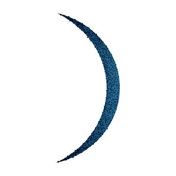 Lunar moon phases with crescent, full, and half shapes, abstract night sky Ilustração Stock