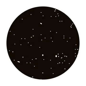 Lunar moon phases with crescent, half, and full cycle, celestial night sky Ilustração Stock