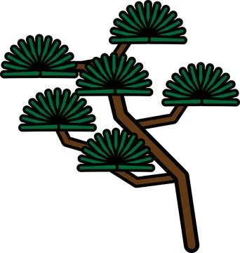 Lunar New Year items-pine tree Stock Illustration