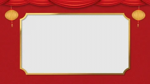 Lunar New Year Video Border Loop Animation Видео 294345554