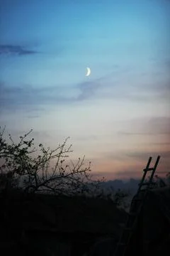 Lunar night Stock Photos