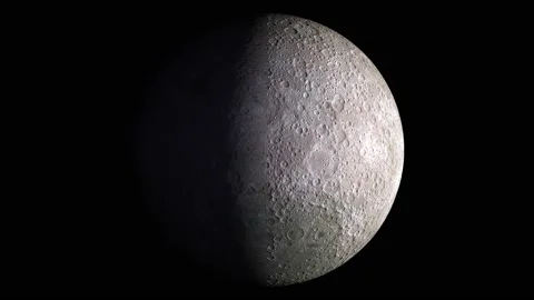 The lunar phases - Far side Stock Footage 130537509