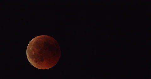 Lunar red eclipse Stock Footage 101517658