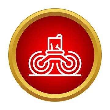 Lunar rover exploring moon surface icon symbol 스톡 일러스트