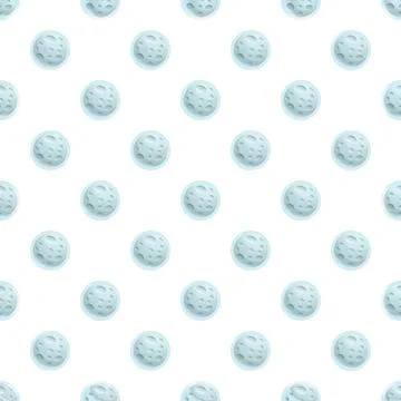 Lunar satellite surface seamless pattern on white background イラスト素材