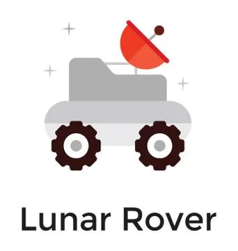 Lunar Space Rover Stock Illustration