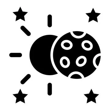 Lunar Vector Icon Design Illustration Stock Illustration