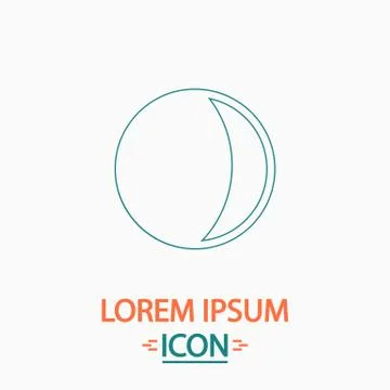 Lunation computer symbol Stock Illustration