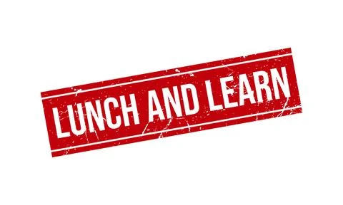 Lunch and Learn Rubber Stamp. Lunch and Learn Grunge Stamp Seal Vector Illu.. Stock Illustration