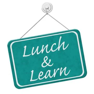 Lunch and Learn Sign Stock Illustration