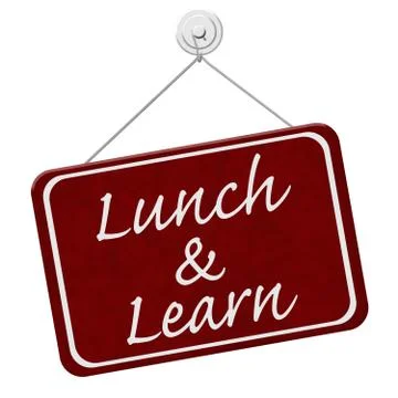 Lunch and Learn Sign Stock Illustration