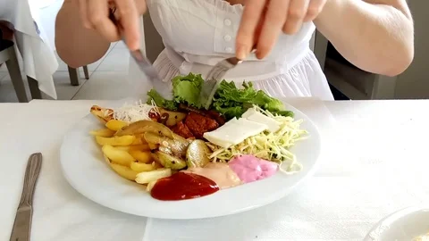 Lunch in a bowl Stock Footage 80887986