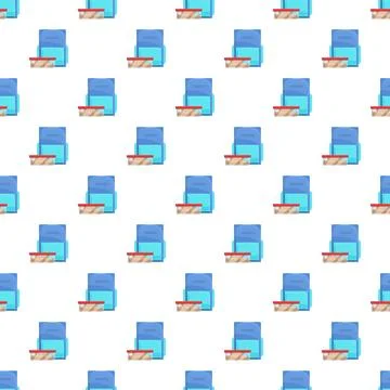 Lunch box and backpack seamless pattern イラスト素材