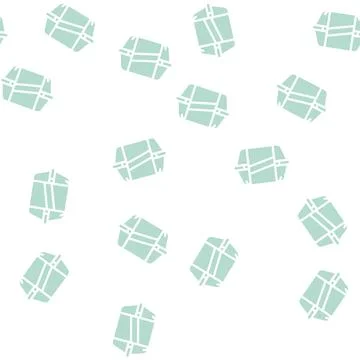 Lunch box glyph vector seamless pattern flat Stock Illustration