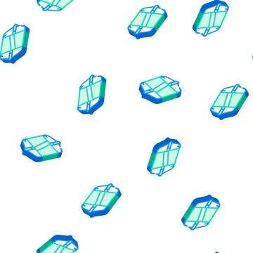 Lunch box isometric icon seamless pattern color Illustrazione stock