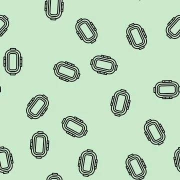Lunch box plastic healthy line seamless pattern Stock Illustration