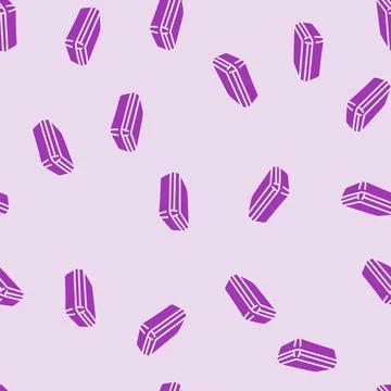 Lunch box plastic school glyph seamless pattern Stock Illustration