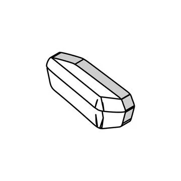 Lunch box plastic school isometric icon vector illustration イラスト素材