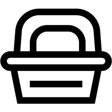 Lunch Box Vector Icon Design Illustration Stock Illustration
