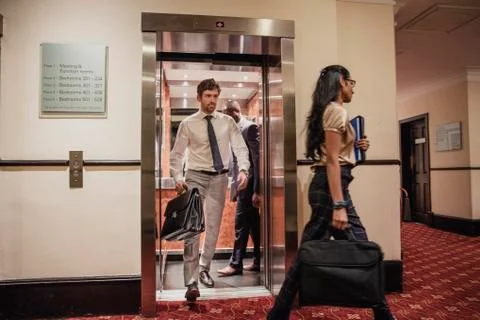 Lunch Break at Work Stockfoto's