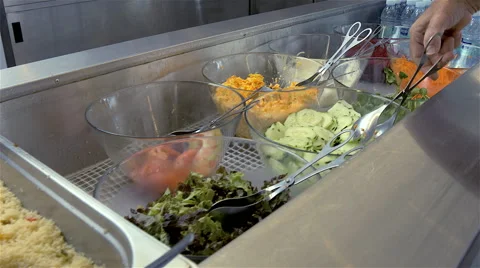 Lunch in the canteen. Video stock 62466490