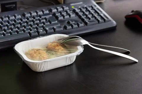 Lunch at the Office Stock Photos