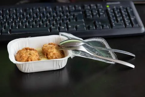 Lunch at the Office Stock Photos