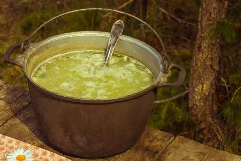 Lunch in the open air Stock Photos