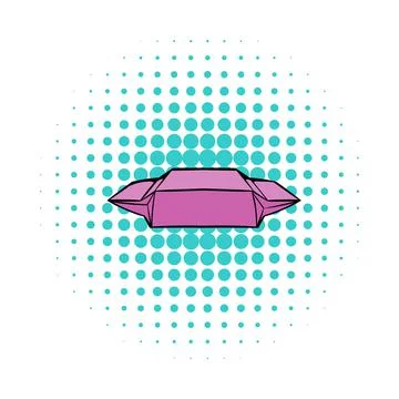 Lunch paper wrap icon,comics style Stock-Illustration