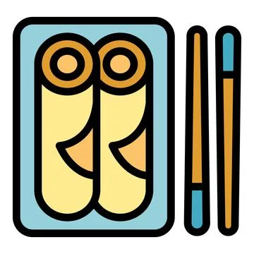 Lunch plate icon vector flat Stock Illustration