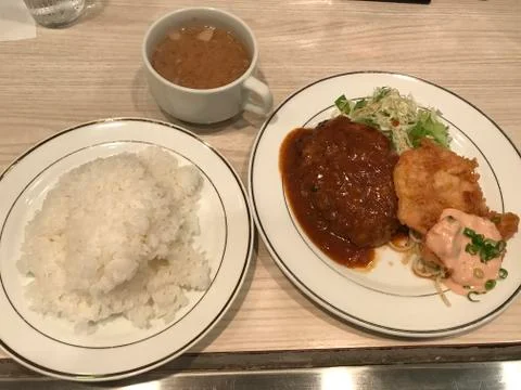 Lunch set Stock Photos