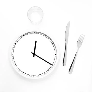 Lunch time concept Stock Photos