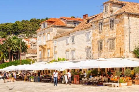 Lunch time - Hvar Stock Photos