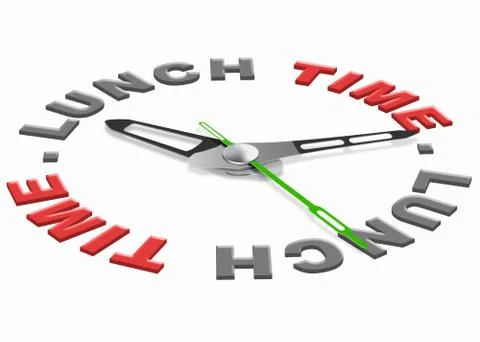 Lunch time Stock Illustration