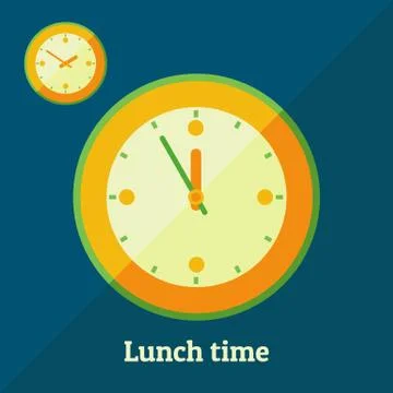 Lunch time Stock Illustration