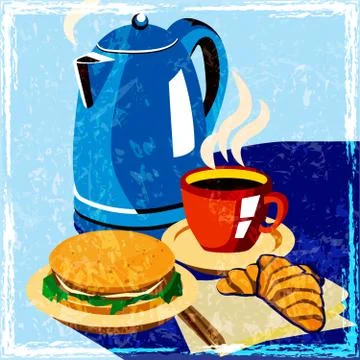 Lunch time Stock Illustration