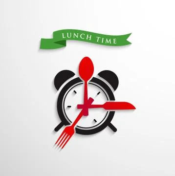 Lunch time Stock Illustration
